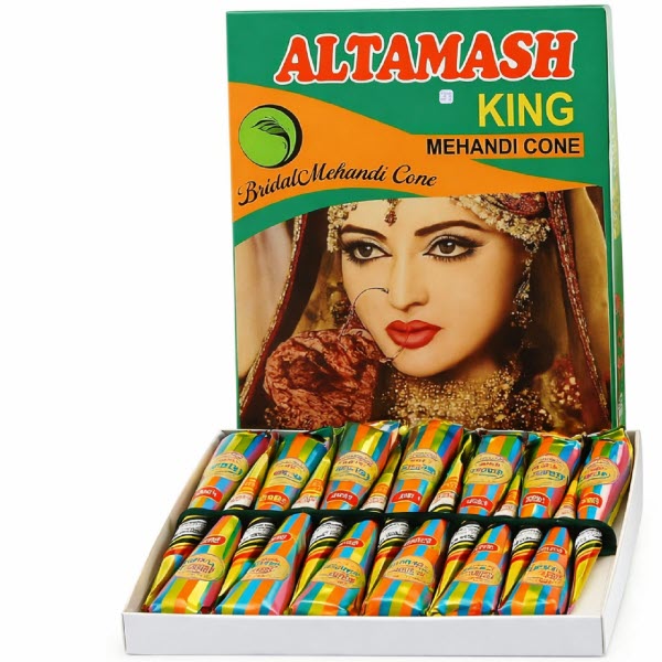 Altamash King Mehndi Cone – Premium Dark Mehndi by Mehndi.World with ...